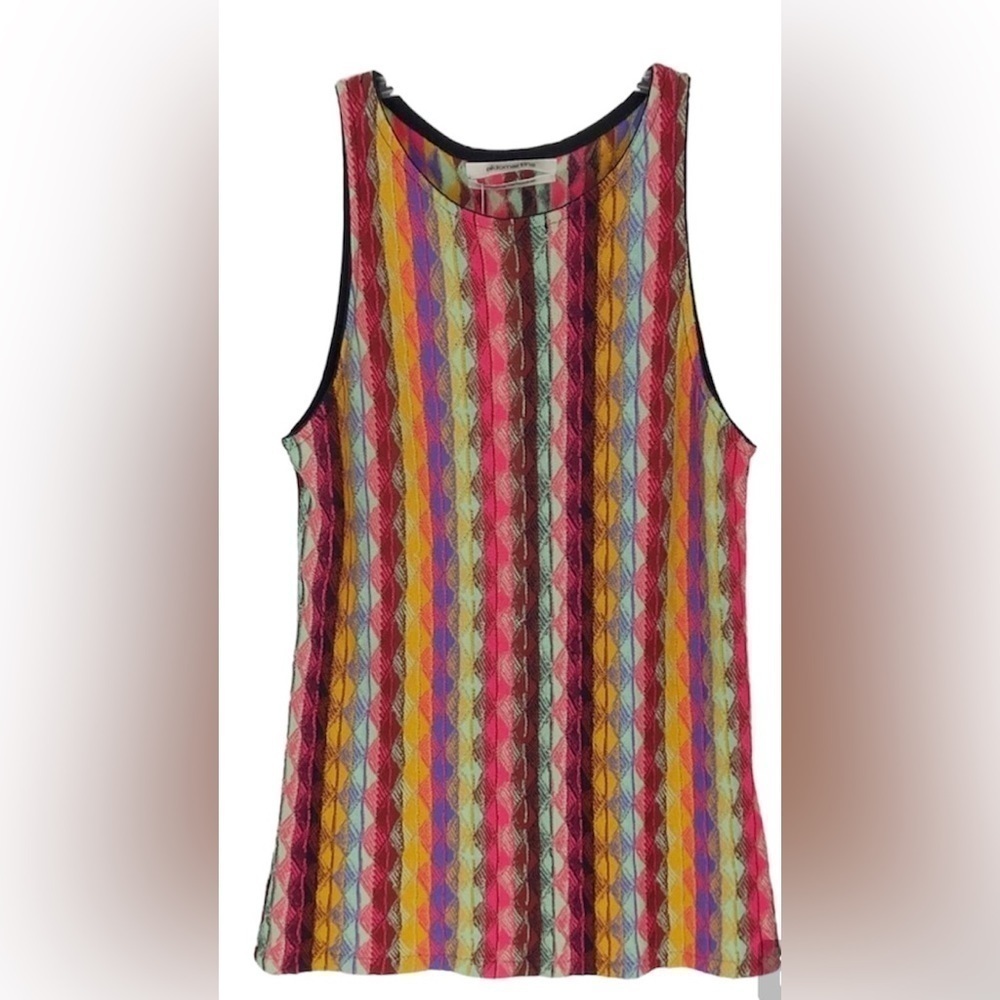 Aldomartins Anthropologie Marabella Knit Tank Top Geometric Sleeveless SzSmall - Picture 3 of 9